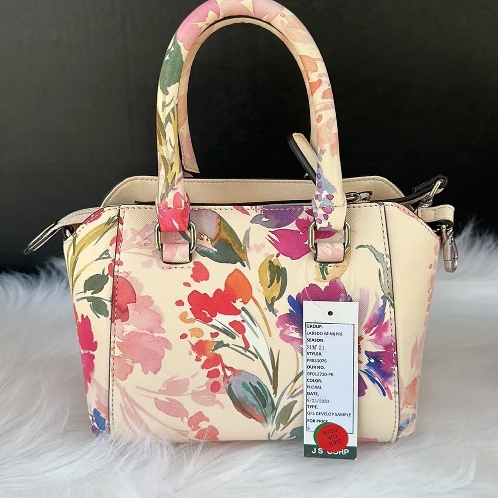 New GUESS Laredo Floral Mini Satchel